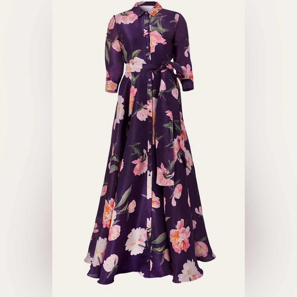 SOLD!!Carolina Herrera silk gown dress